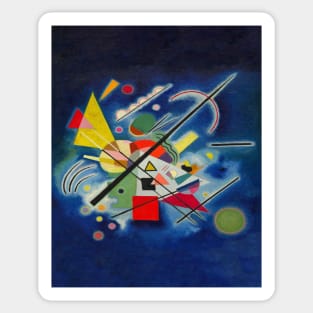 Wassily kandinsky blue art Sticker